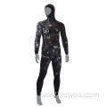 Lycra Two-Piece Camouflage Diving hunting hooded wetsuits